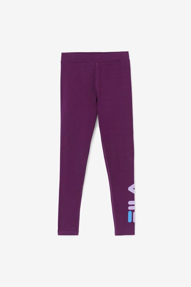 Fila Elora Leggings Purple - Womens - 83951FKXQ